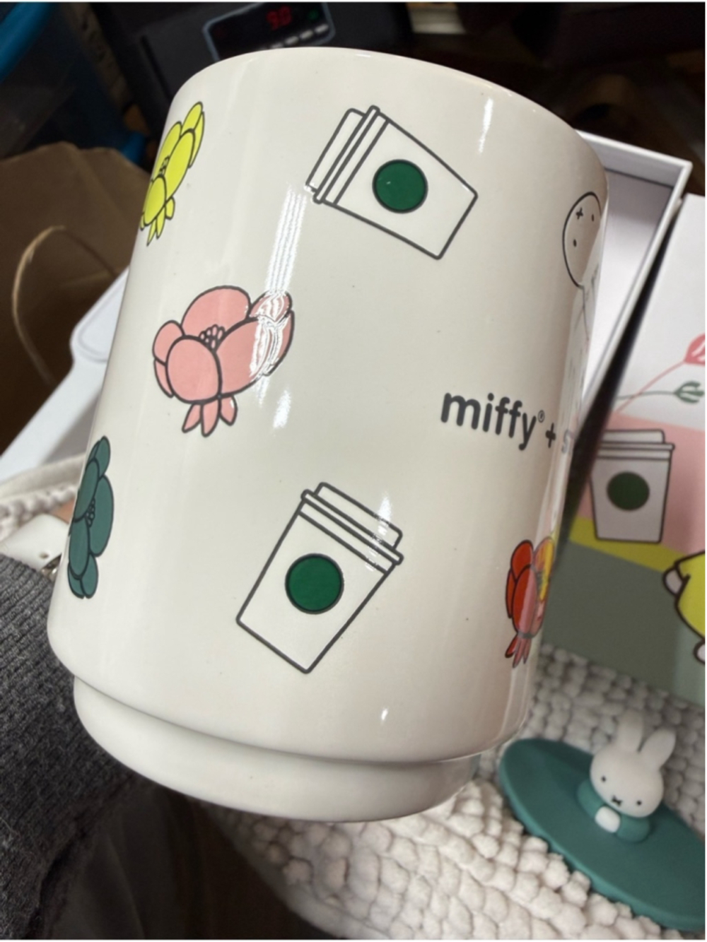 Starbucks x Miffy Limited Edition Ceramic Mug With 3D Miffy Lid 2026 Collection - Picture 7 of 15